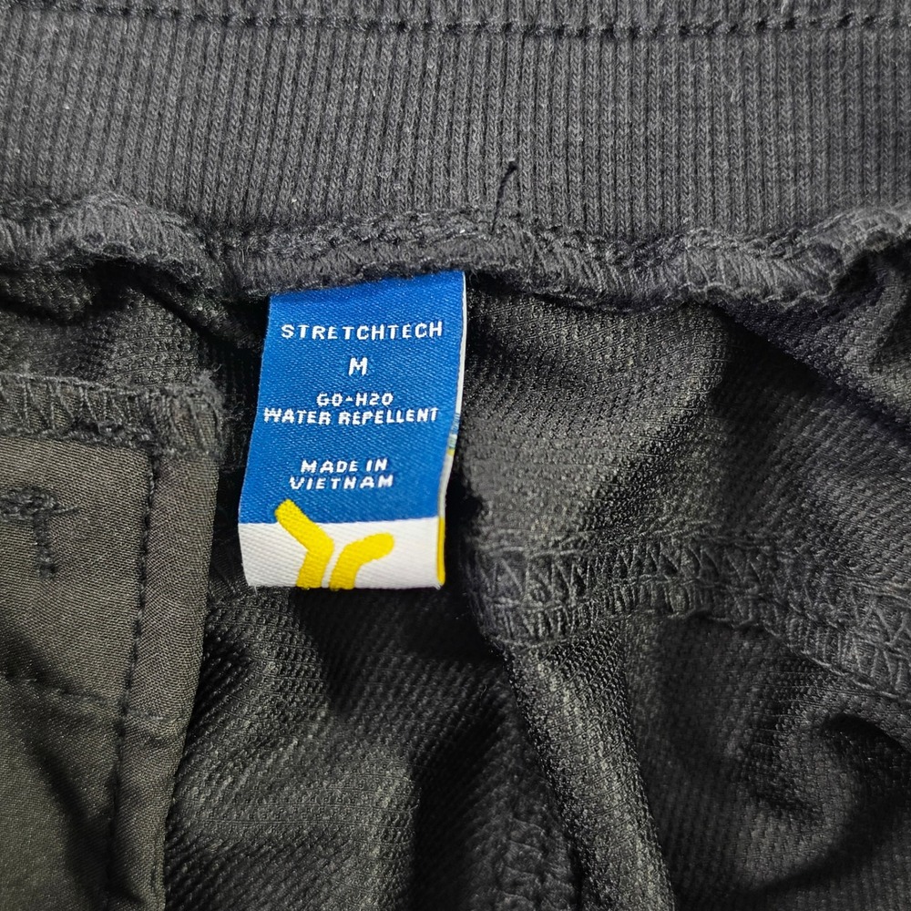 Old Navy StretchTech Joggers Mens Medium Black Water Repellent Stash Pocket NWT - Picture 4 of 12